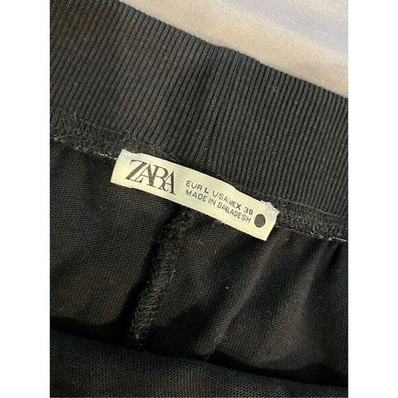 ZARA long black cotton pencil skirt - L - Picture 4 of 7